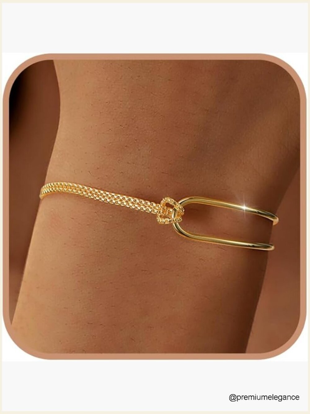 14K Gold Plated 925 Sterling Silver Love Knot Bracelet Women